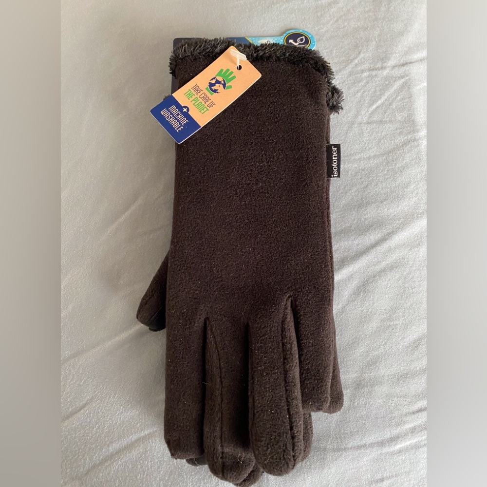 Isotoner gloves, black